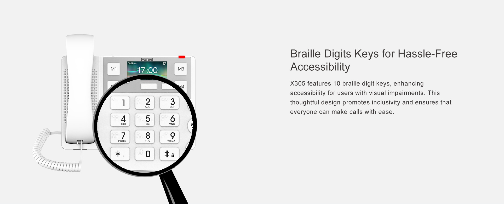 Fanvil X305 Big Button IP Braille Info
